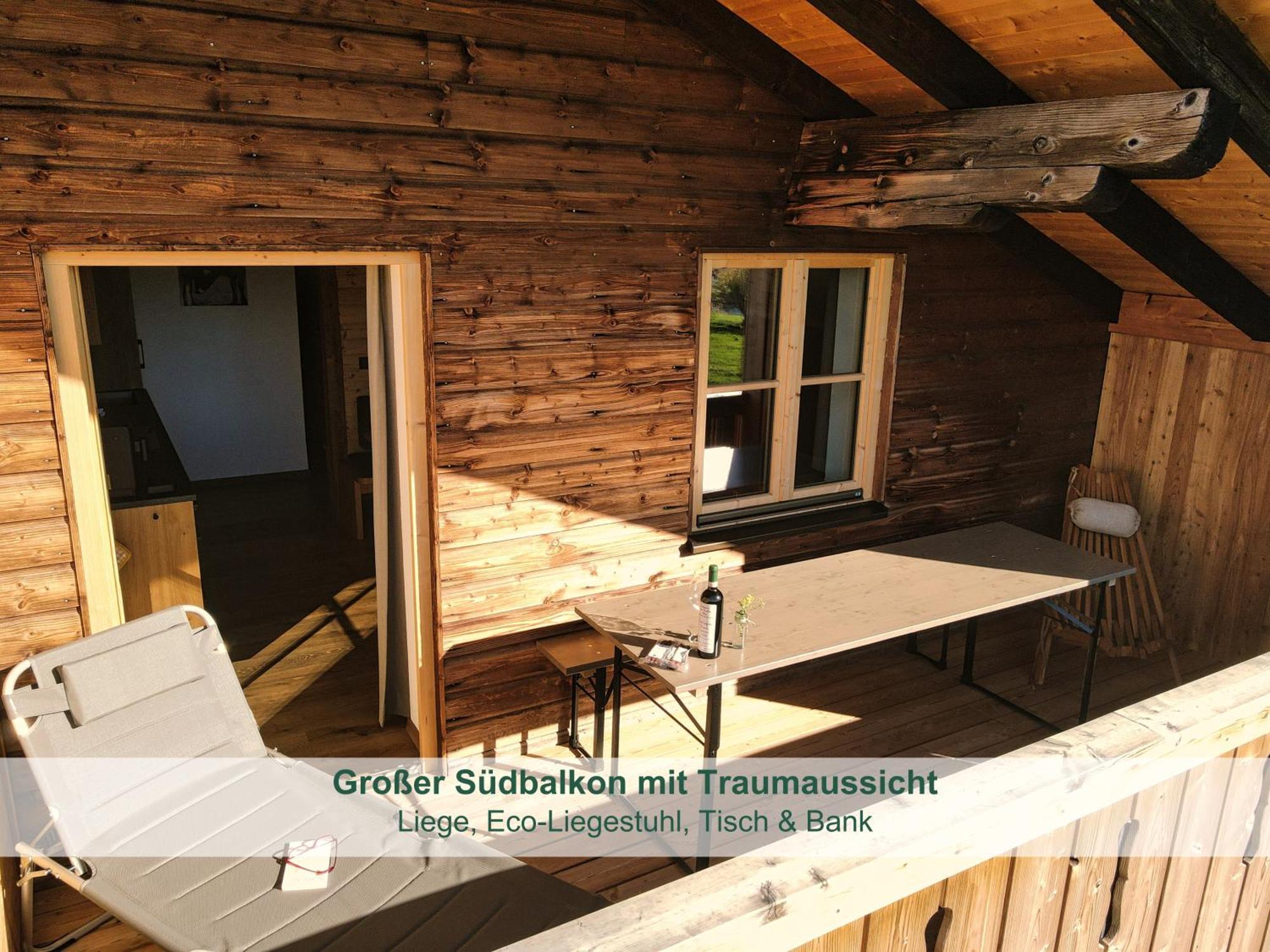 Chalet - Ferienwohnungen - Biohof Stoeger - Panoramasuedbalkon - Grandiose Aussicht Auf See, Berge Und Schloss Neuschwanstein Rieden Ngoại thất bức ảnh
