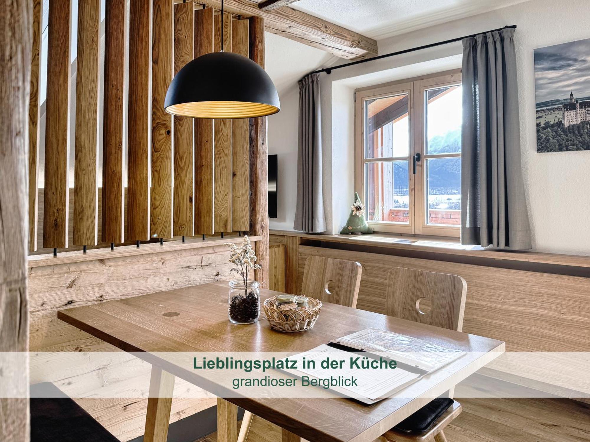 Chalet - Ferienwohnungen - Biohof Stoeger - Panoramasuedbalkon - Grandiose Aussicht Auf See, Berge Und Schloss Neuschwanstein Rieden Ngoại thất bức ảnh